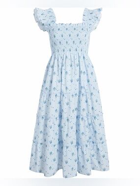 Hill House Ellie Nap Dress, Blue Ditsy